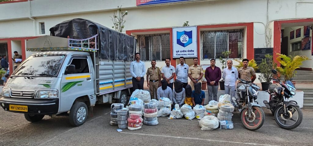 रांजणगाव एमआयडीसीत केबल चोरी प्रकरण उघडकीस